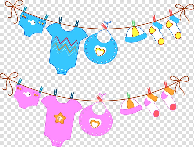 onesies and bibs illustration, T-shirt Infant clothing , Kids transparent background PNG clipart