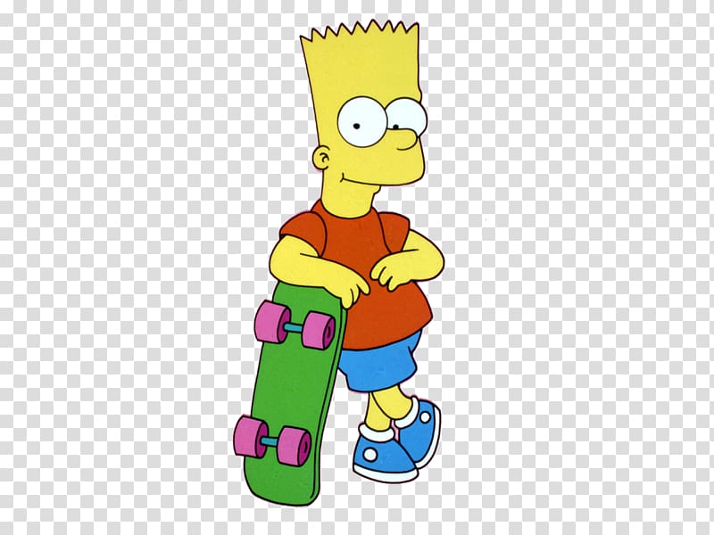 Bart Simpson Homer Simpson Marge Simpson The Simpsons Skateboarding Krusty the Clown, Bart Simpson transparent background PNG clipart
