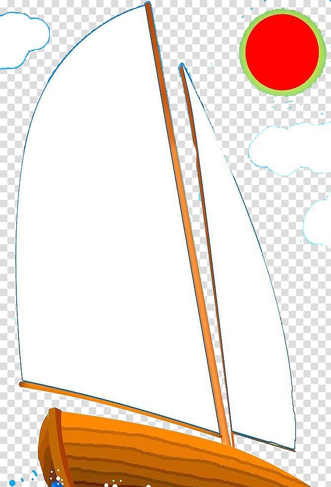 Sailing ship Sailboat, Hand drawn sailboat transparent background PNG clipart