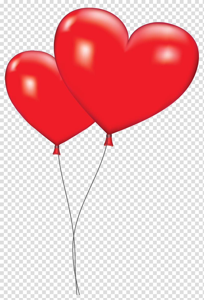 Gas balloon Heart Valentine\'s Day , i love you transparent background PNG clipart