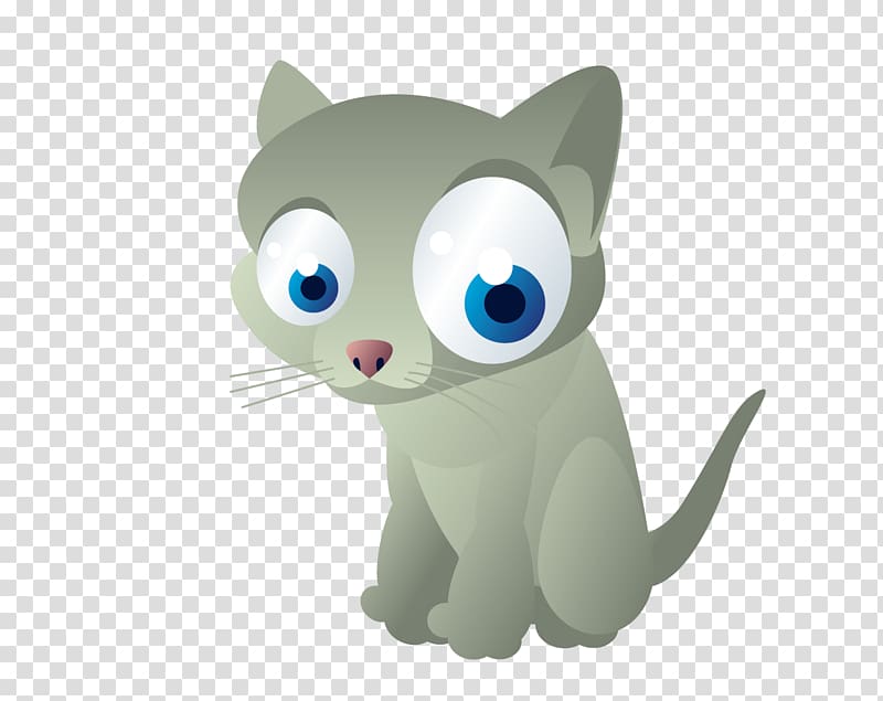 Abyssinian Kitten Puppy, Gray kitten material transparent background PNG clipart
