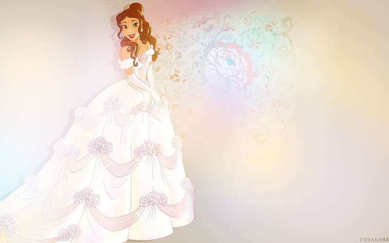 Belle Rapunzel Wedding dress Desktop , belle transparent background PNG clipart