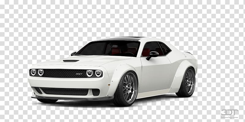 Dodge Challenger Sports car Muscle car, tuning car transparent background PNG clipart