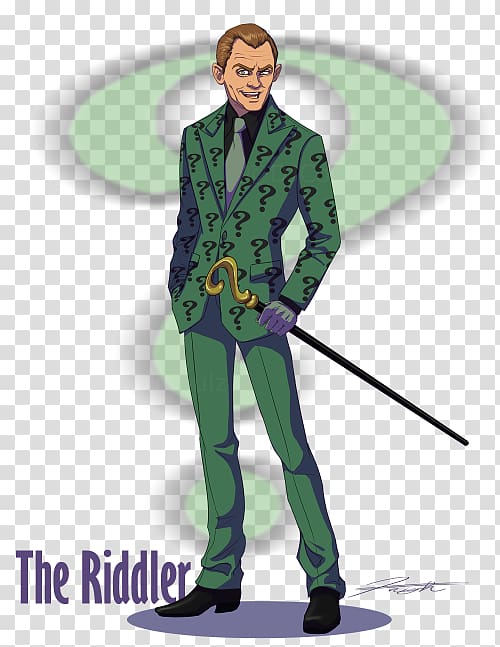 The Riddler Batman Robin Comedian, costume homme transparent background PNG clipart