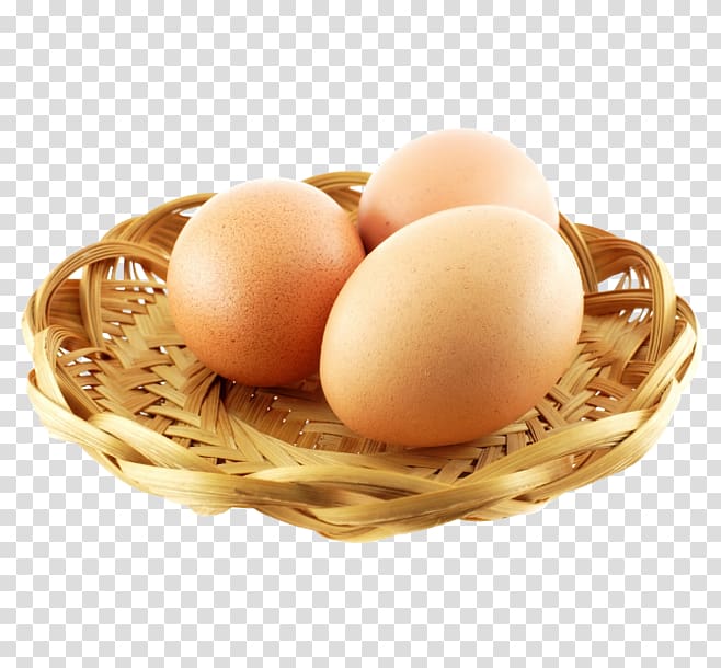 Nutrient Chicken Egg Food Protein, Packed in bamboo basket of eggs transparent background PNG clipart
