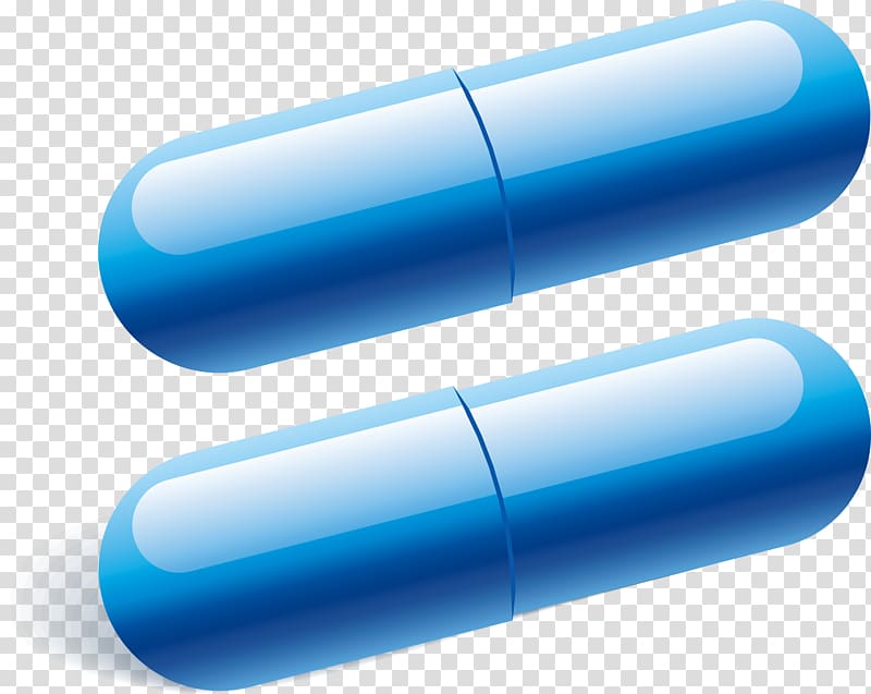 Cylinder Tablet, Blue pills transparent background PNG clipart