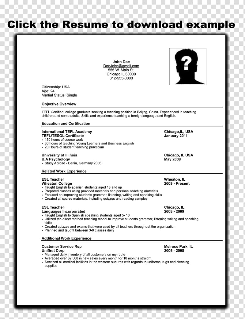 Resume Curriculum Vitae Cover Letter Template Application For Employment Teacher Transparent Background Png Clipart Hiclipart
