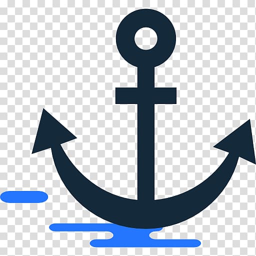 Icon, Black anchor transparent background PNG clipart