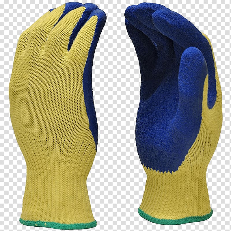 Cut-resistant gloves Kevlar Latex Cutting, glove transparent background PNG clipart