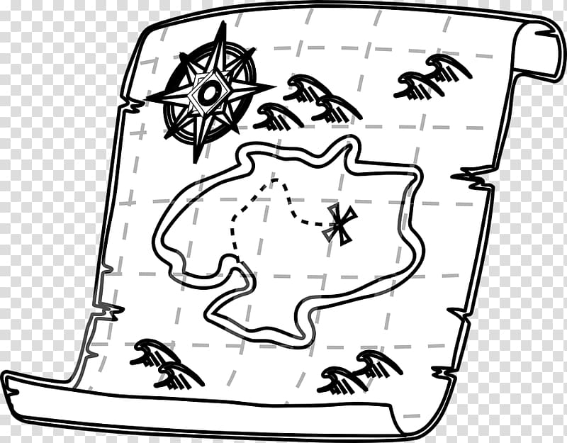 Treasure map White , map transparent background PNG clipart