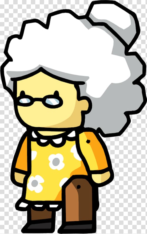 Scribblenauts Unlimited Super Scribblenauts , Grandmother transparent background PNG clipart