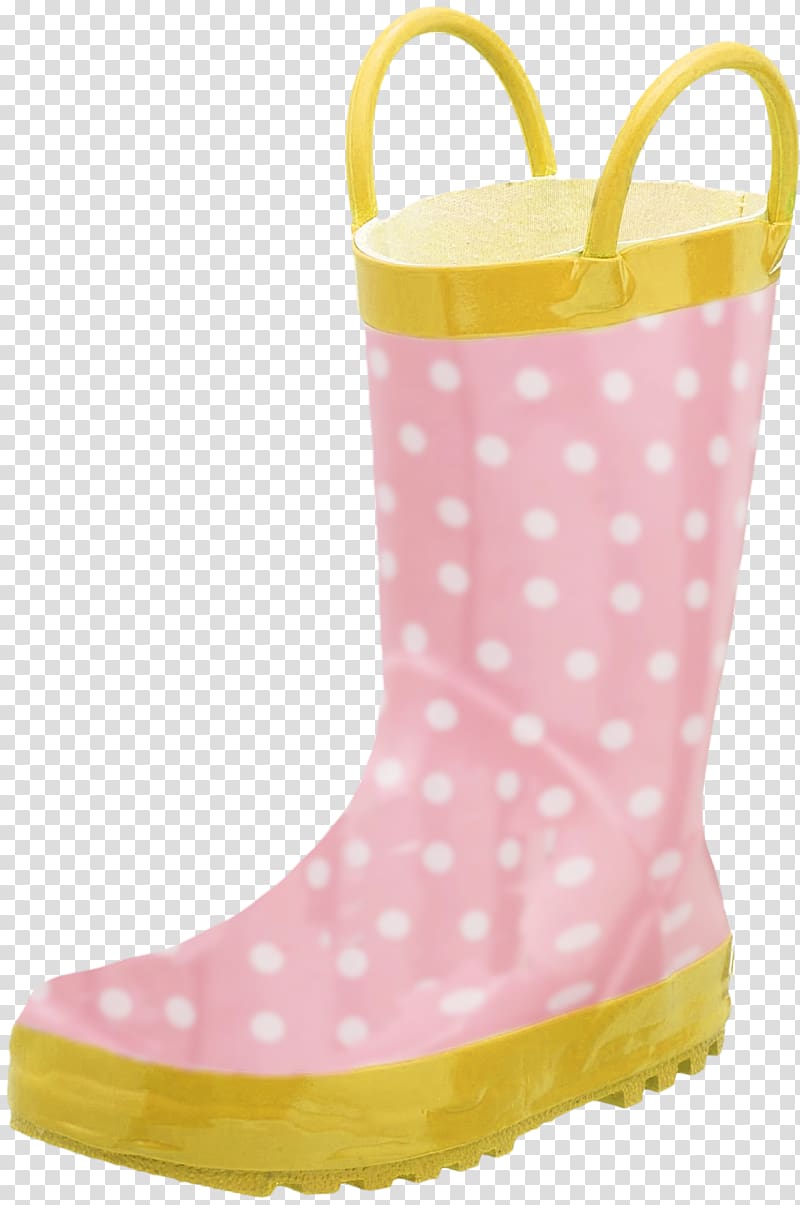 Polka dot Pink, Pink Polka Dot boots transparent background PNG clipart