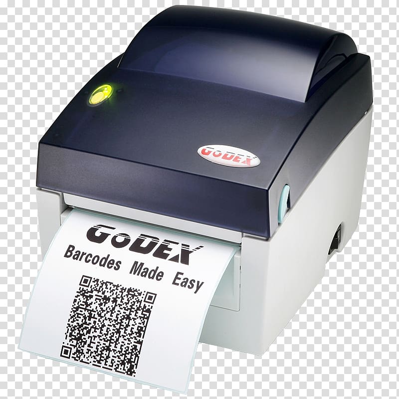 Printer Godex EZ-DT-4 Barcode Information RS-232, printer transparent background PNG clipart