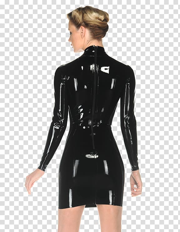 Latex clothing Neck Black M, seduction transparent background PNG clipart