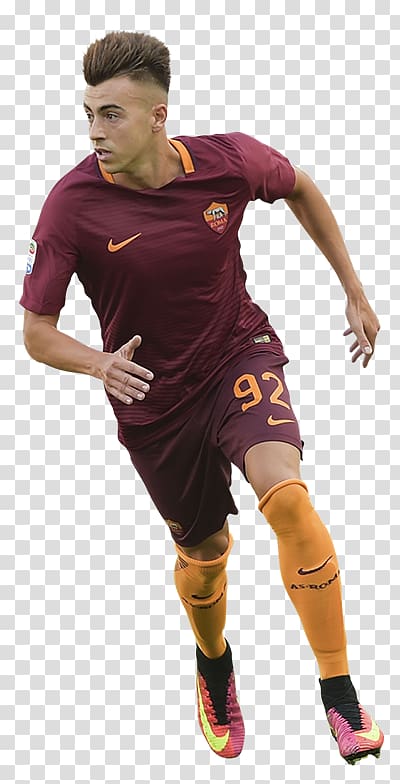 Stephan El Shaarawy A.S. Roma Jersey Football player, others transparent background PNG clipart