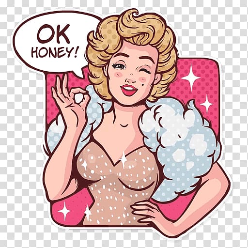 Marilyn Monroe Telegram Sticker Pin-up girl , marilyn monroe transparent background PNG clipart