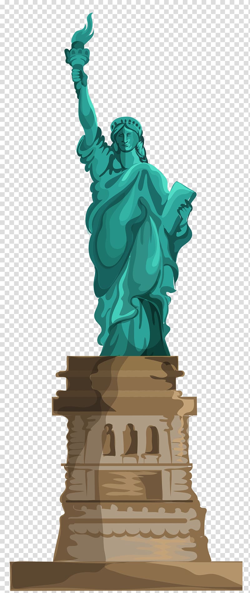 Statue of Liberty, New York , Statue of Liberty Battery Park Ellis Island New York Harbor American Museum of Immigration, Statue of Liberty transparent background PNG clipart