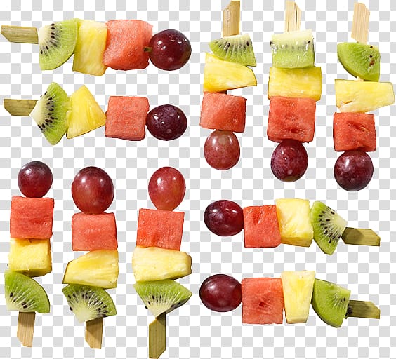 Skewer Vegetarian cuisine Cantaloupe Vegetable Food, fresh and healthy transparent background PNG clipart