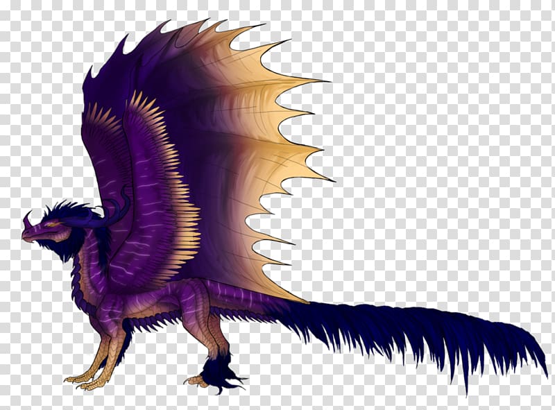 Purple Dragon Violet Feather, feathery transparent background PNG clipart