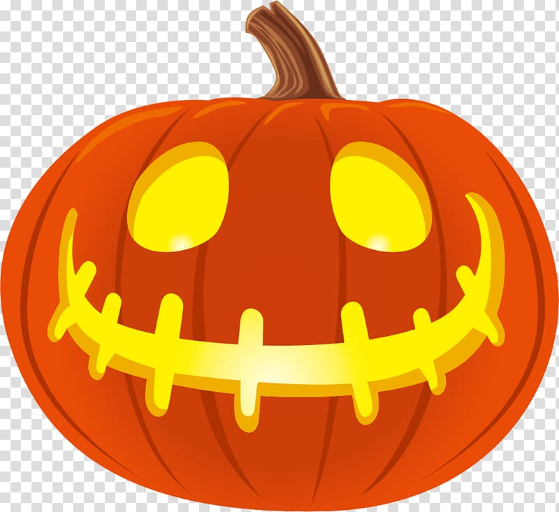 happy jack o lantern cartoon