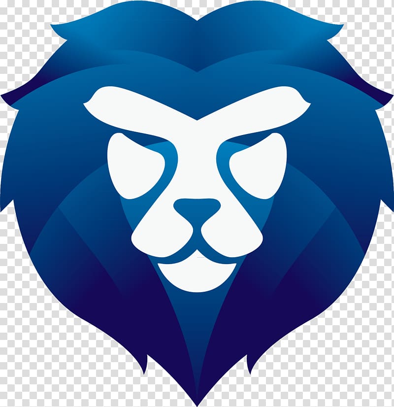 Logo Digital marketing Service, Lions Head transparent background PNG clipart