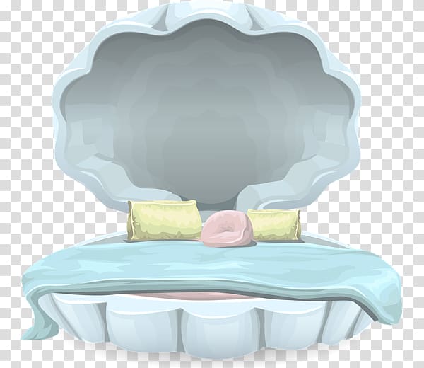 Clam Bedroom Nightstand Mattress, Shell bed transparent background PNG clipart