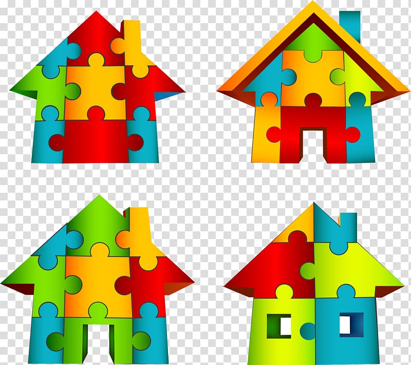 Jigsaw puzzle Puzz 3D House , Puzzle house transparent background PNG clipart