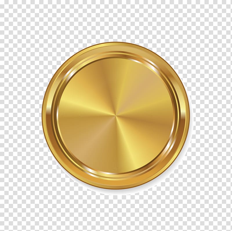 Badge Medal Logo, Golden glitter Medal transparent background PNG clipart