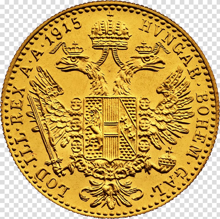 Austria Ducat Gold coin Gold coin, Coin transparent background PNG clipart