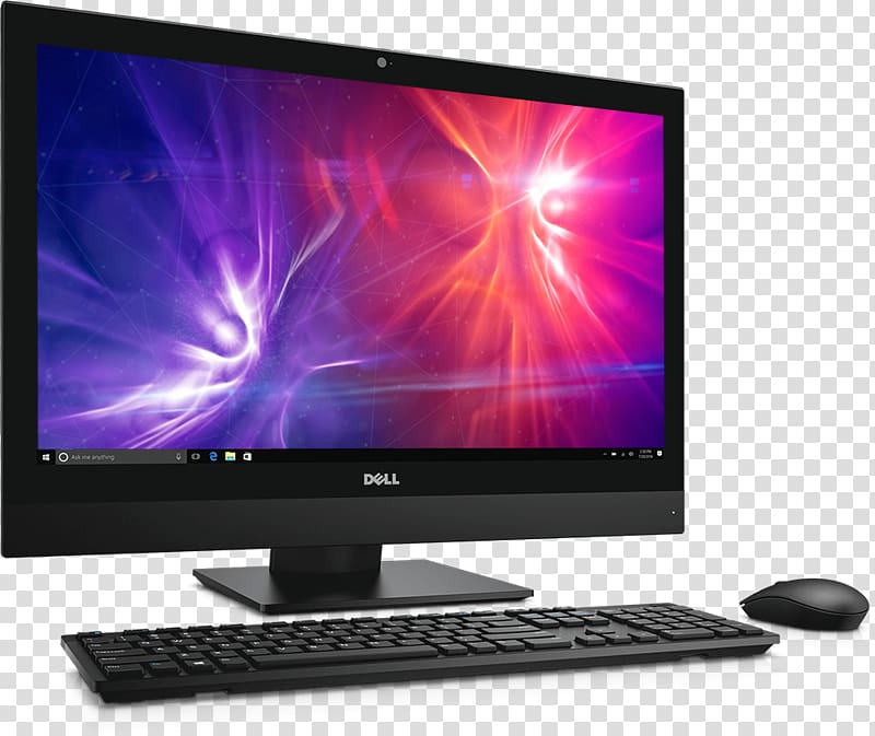 Dell OptiPlex 7450 All-in-one Desktop Computers Intel Core i5, Computer transparent background PNG clipart