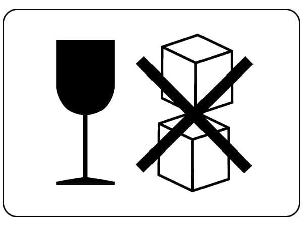 Paper Packaging and labeling Stack , Fragile Symbol transparent background PNG clipart