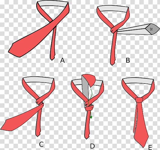 The 85 Ways to Tie a Tie T-shirt Necktie Knot Clothing Accessories, divider transparent background PNG clipart