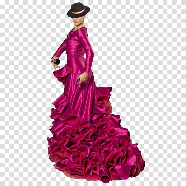 Gown Cola Barbie Fashion Magenta, Oliva transparent background PNG clipart