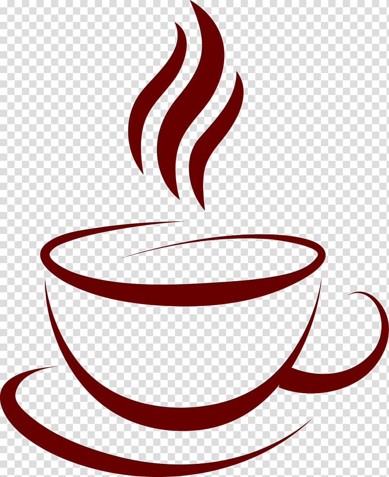 Coffee cup Cafe, Coffee label material, Java logo transparent background PNG clipart