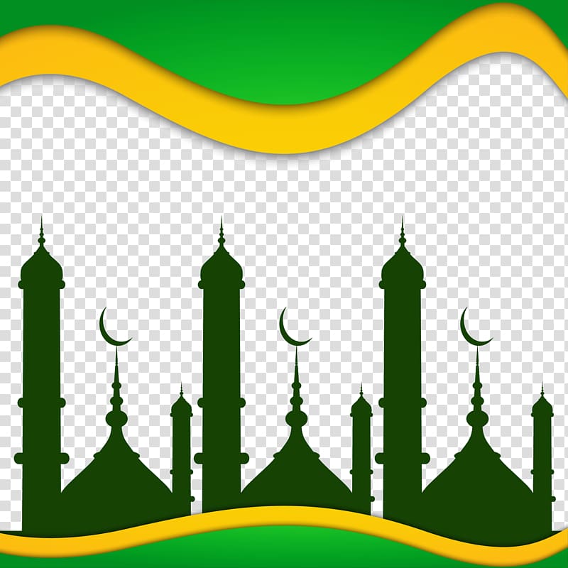 silhoutte of mosque paintign, Islam Eid al-Fitr Eid al-Adha, The Cathedral of Eid al Fitr transparent background PNG clipart