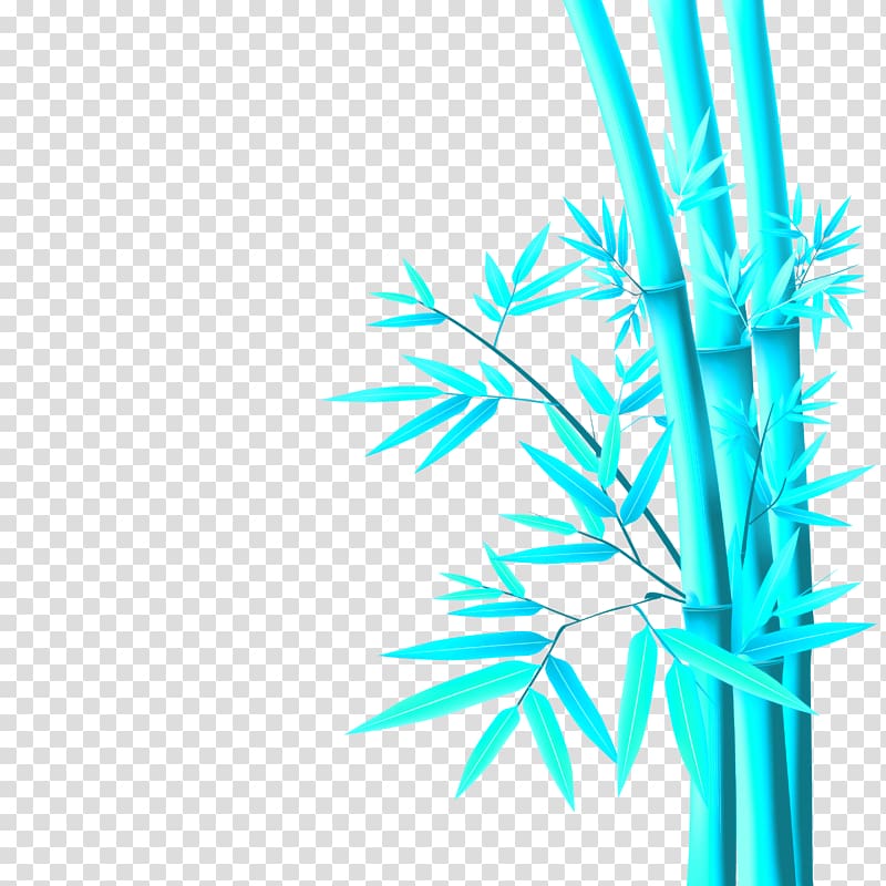 green bamboo tree art, Bamboo painting Euclidean Lucky bamboo, Bamboo transparent background PNG clipart