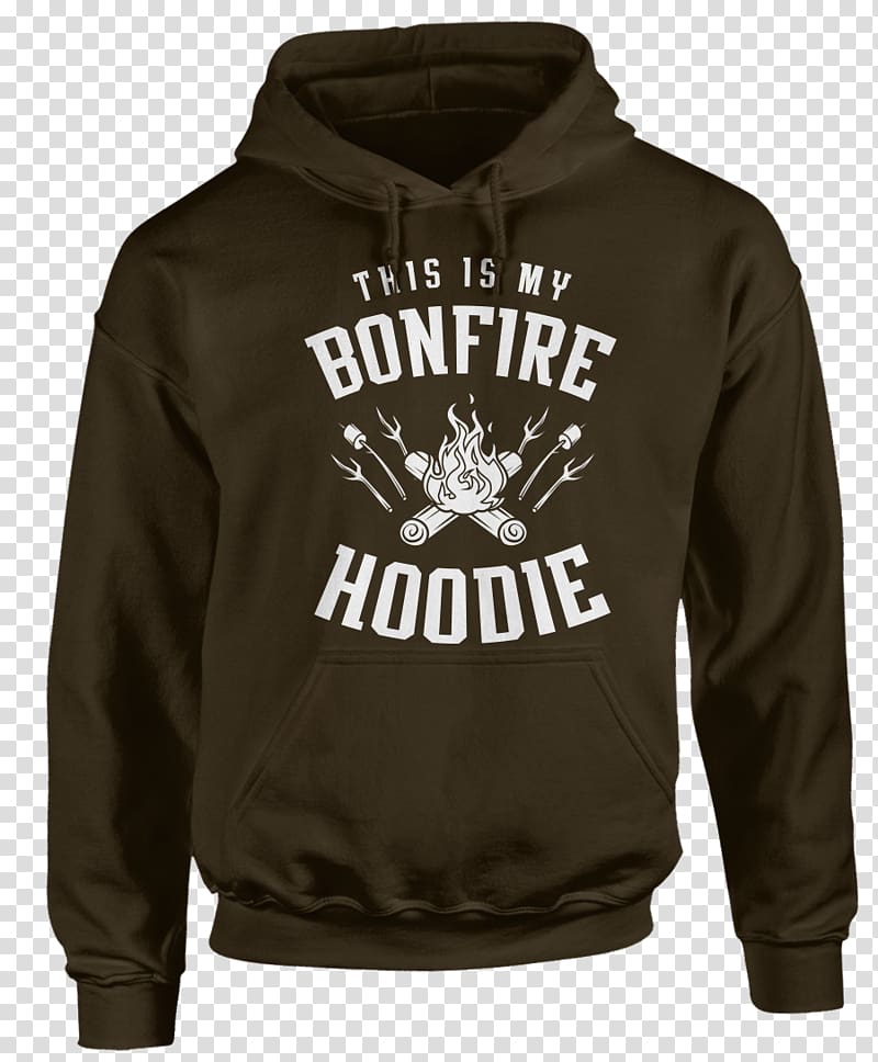 Hoodie T-shirt Clothing Sleeve, bonfire hoodie transparent background PNG clipart
