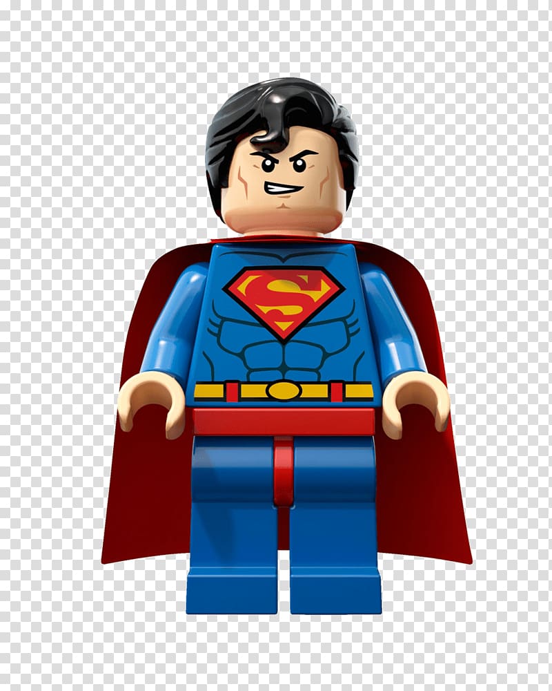 LEGO Superman minifig, Lego Superman transparent background PNG clipart
