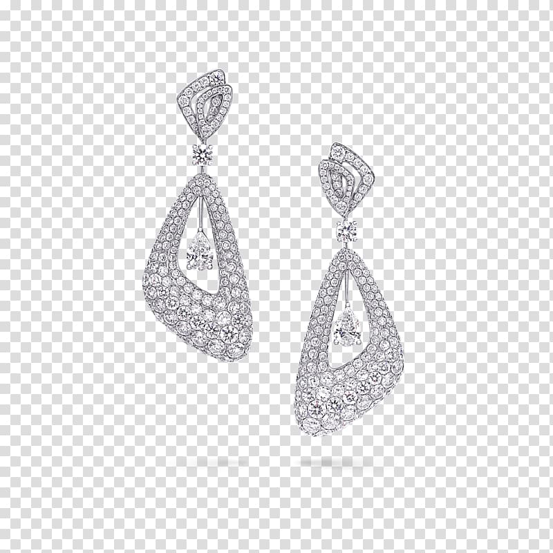 Earring Graff Diamonds Jewellery Diamond cut, diamond transparent background PNG clipart