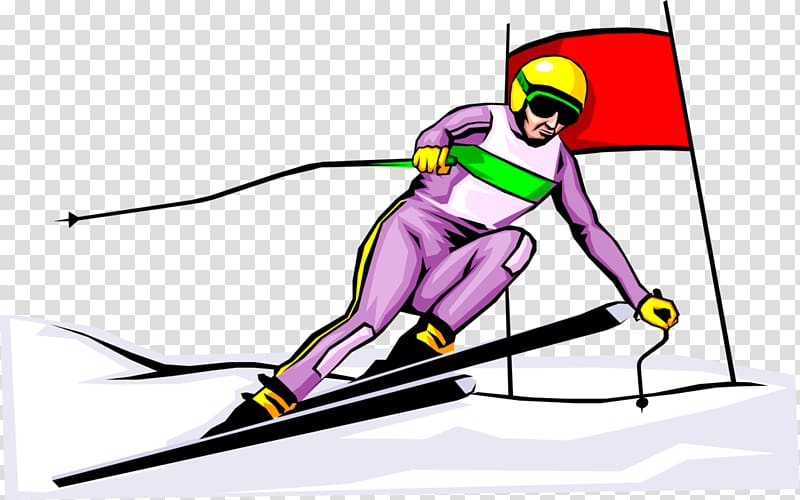 Alpine skiing Downhill , skiing transparent background PNG clipart