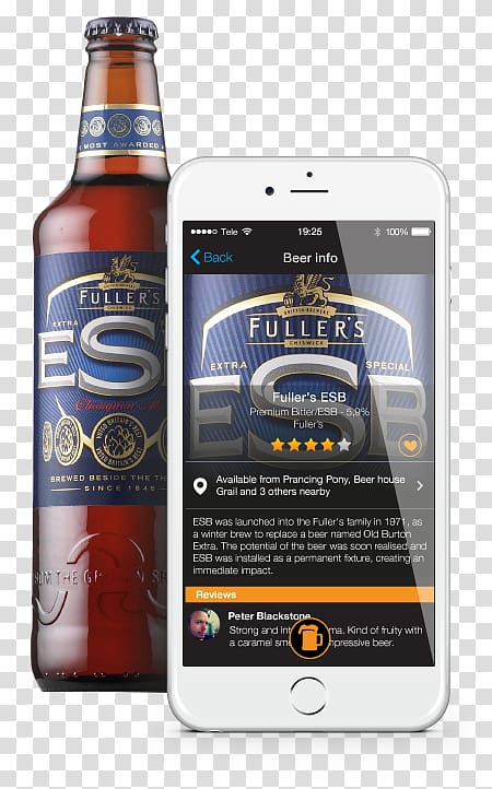 Fuller\'s Brewery Beer bottle Ale Lager, beer transparent background PNG clipart