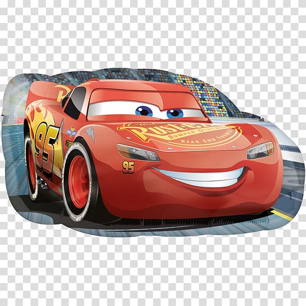 Lightning McQueen Jackson Storm Cars Balloon Children\'s party, Mc Queen Car transparent background PNG clipart