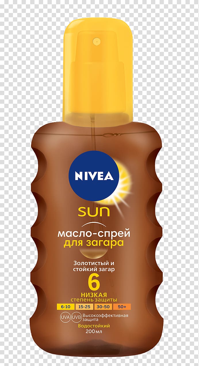 Sunscreen Nivea Protect & Moisture Moisturising Sun Spray Lotion Sun tanning, faberlic kosmetika transparent background PNG clipart