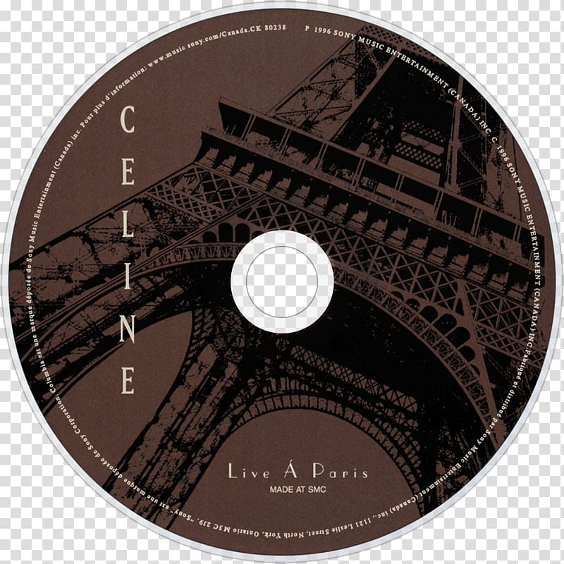 Compact disc Eiffel Tower All the Way... A Decade of Song Live à Paris Music, eiffel tower transparent background PNG clipart