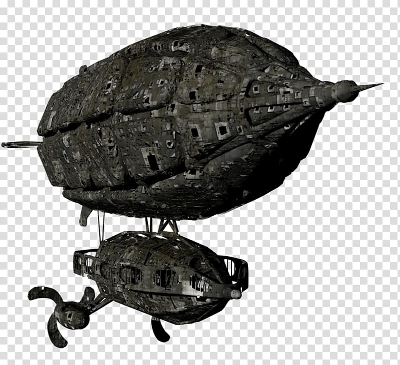 Airship Steampunk 3D computer graphics , 3D airships transparent background PNG clipart