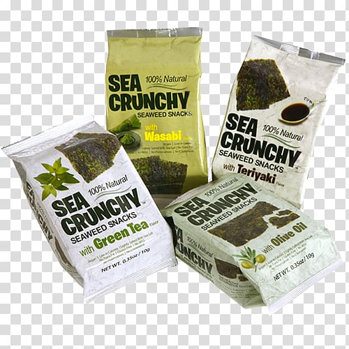 Seaweed Snack Ocean Kelp, Crispy Snack transparent background PNG clipart
