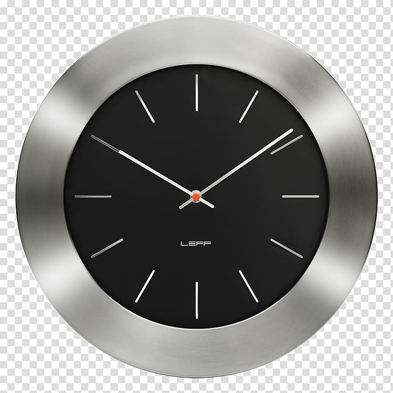 LEFF Amsterdam Clock Time Watch, wall clock transparent background PNG clipart