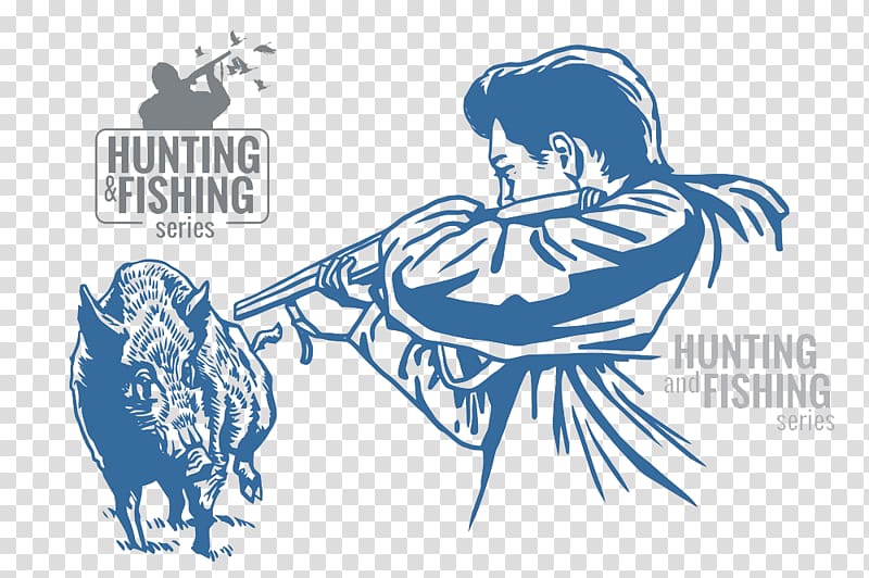 fight wild boar hunters transparent background PNG clipart