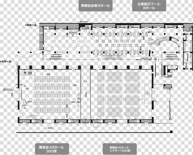 ATC Hall ATC, Asia-Pacific Trade Center Seat Floor plan B Hall, Exhibition Hall transparent background PNG clipart