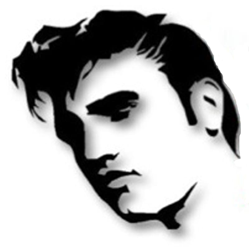 Elvis Presley Silhouette Wall decal Stencil Mural, charlie chaplin transparent background PNG clipart
